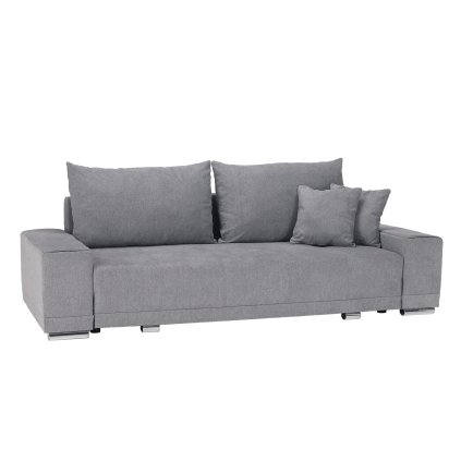 Rozkládací pohovka, světle šedá, KEVAN BIG SOFA