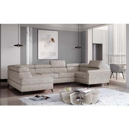 Sedací souprava Escada (Materiál potahu Dora 21 - béžová, Orientace levá)