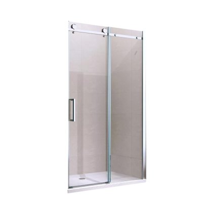 Posuvné sprchové dveře HYD-PD1595 150 cm chrom/transparent pro instalaci do niky