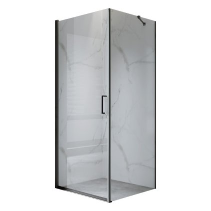 Čtvercový sprchový kout HYD-ZBR-900 90x90 černá/transparent