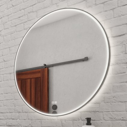 cerne kulate led zrcadlo pr 800 s dotykovym senzorem nahled