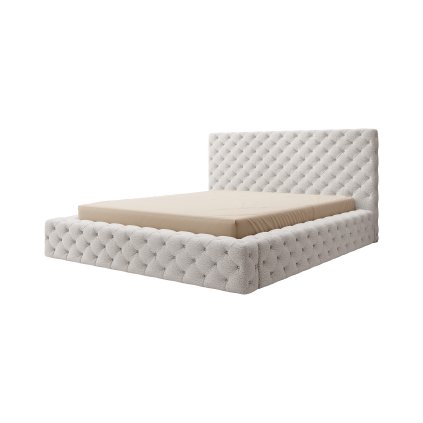 Čalouněná postel Princce (Materiál potahu Royal 01 - bílá, Rozměr 140x200)