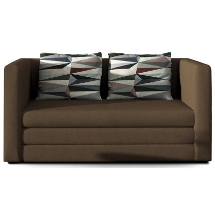 Rozkládací pohovka Neva (Materiál potahu Alova 67, Lima 67 - hnědá)