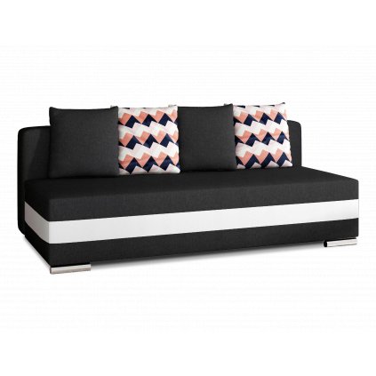 Rozkládací pohovka Calia (Materiál potahu Sawana 14, Soft 17, Zigzag 60 - černá)