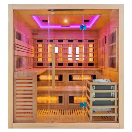 Kombinovaná sauna 2v1 HYD-4230 - Infrasauna + finská sauna 180x160, 4-5 osob