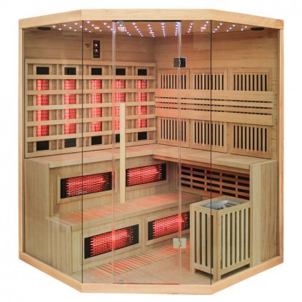 Kombinovaná sauna 2v1 HYD-4228 - Infrasauna + finská sauna 200x200, 5-6 osob