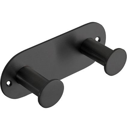 EASY01: Věšák, se 2 háčky, černá - 164106370