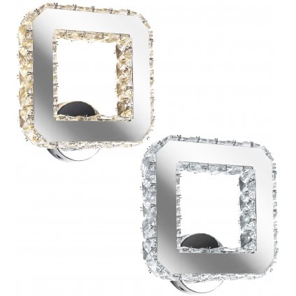 Nástěnná lampa Crystal Sconce LED Square APP415-W APP416-W Teplá bílá 3000K