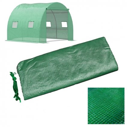 Náhradní fólie HYD-ZF-02G-FOL, 2x2 m, na zahradní fóliovník, zelená