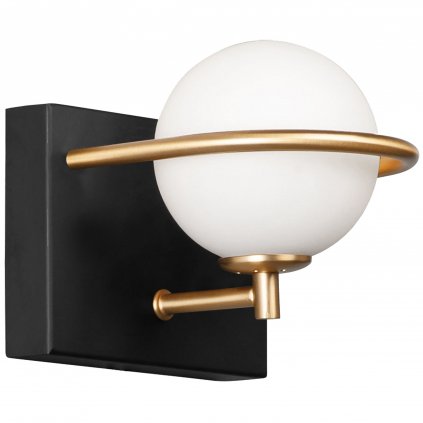 Moderní nástěnná lampa APP1220-1W Black Gold