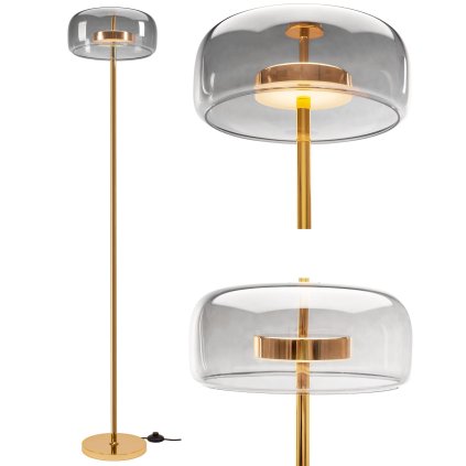 Stojací lampa LED APP749-1F Zlatá