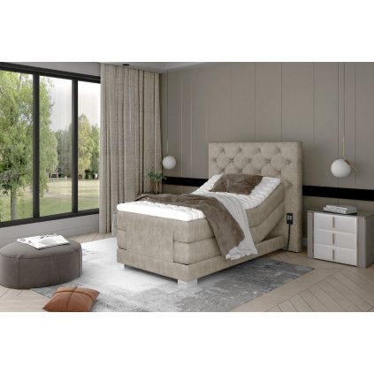 Čalouněná postel Clover 90x200 (Materiál potahu Dora 21 - krémová, Rozměr 90x200)