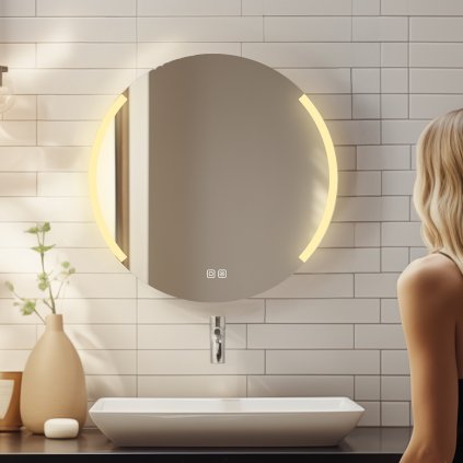 kulate led zrcadlo pr 600 s dotykovym senzorem nahled