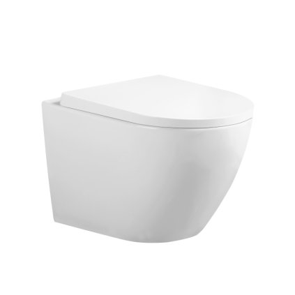 Závěsná WC mísa se SoftClose sedátkem HYD-4706, bílá
