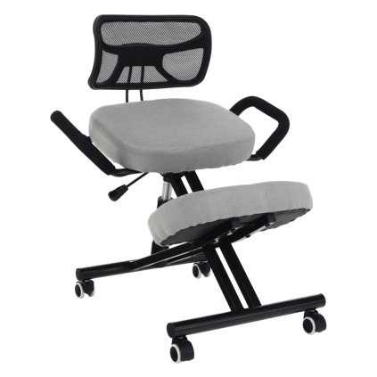 Ergonomická klekačka, šedohnědá taupe / černá, RUFUS