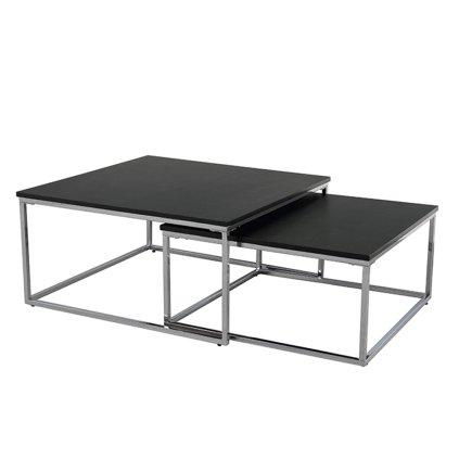 set dvoch stolikov cierna amias 01