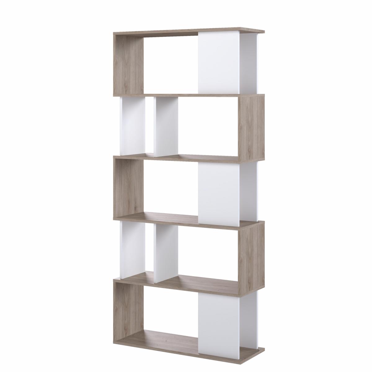 Levně Tvilum Regál Penta 735 jackson hickory/bílá