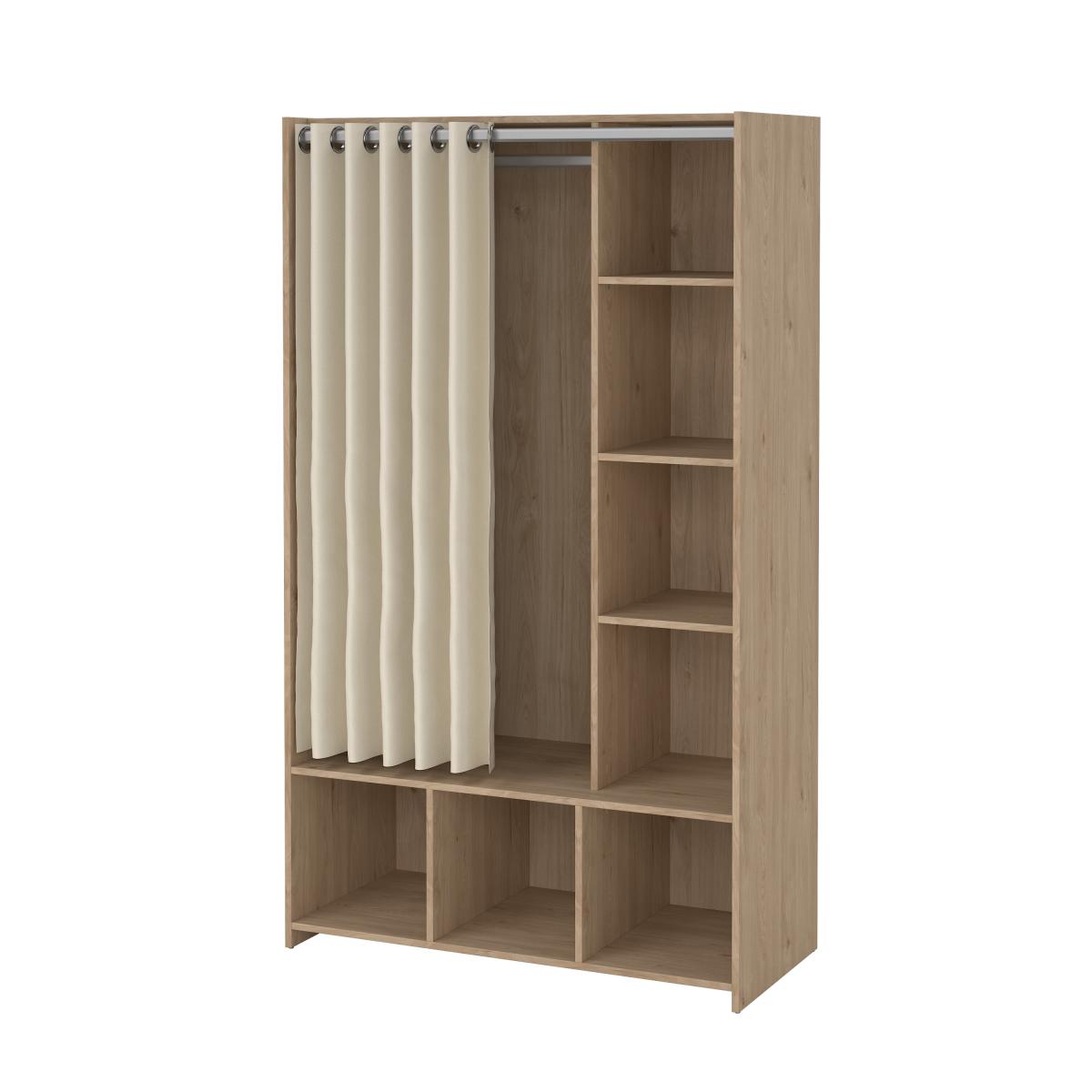 Levně Tvilum Skříň Harmony 163 jackson hickory/béžová