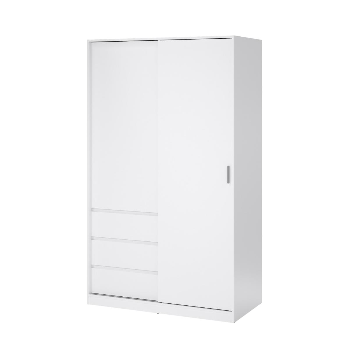 Levně Tvilum Skříň Simplicity 146 bílý lesk