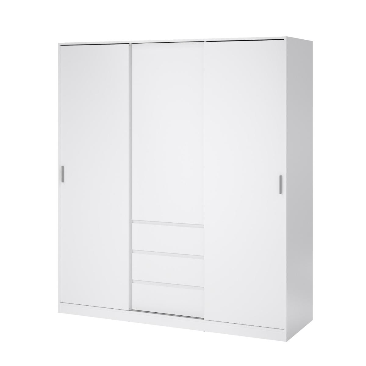 Levně Tvilum Skříň Simplicity 148 bílý lesk