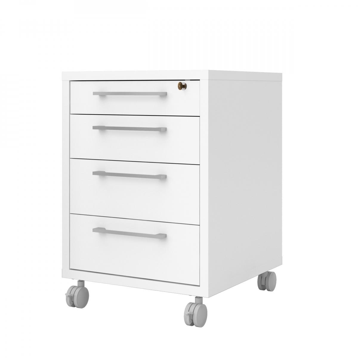 Levně Tvilum Kontejner na kolečkách Office 419 bílá