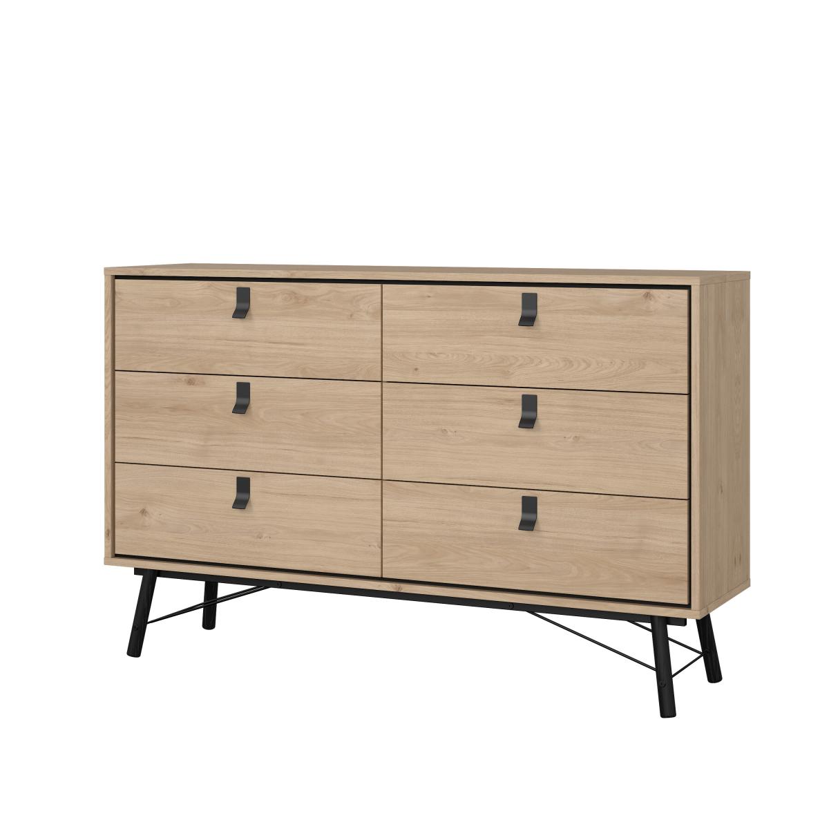 Levně Tvilum Komoda Rain 6s velká jackson hickory