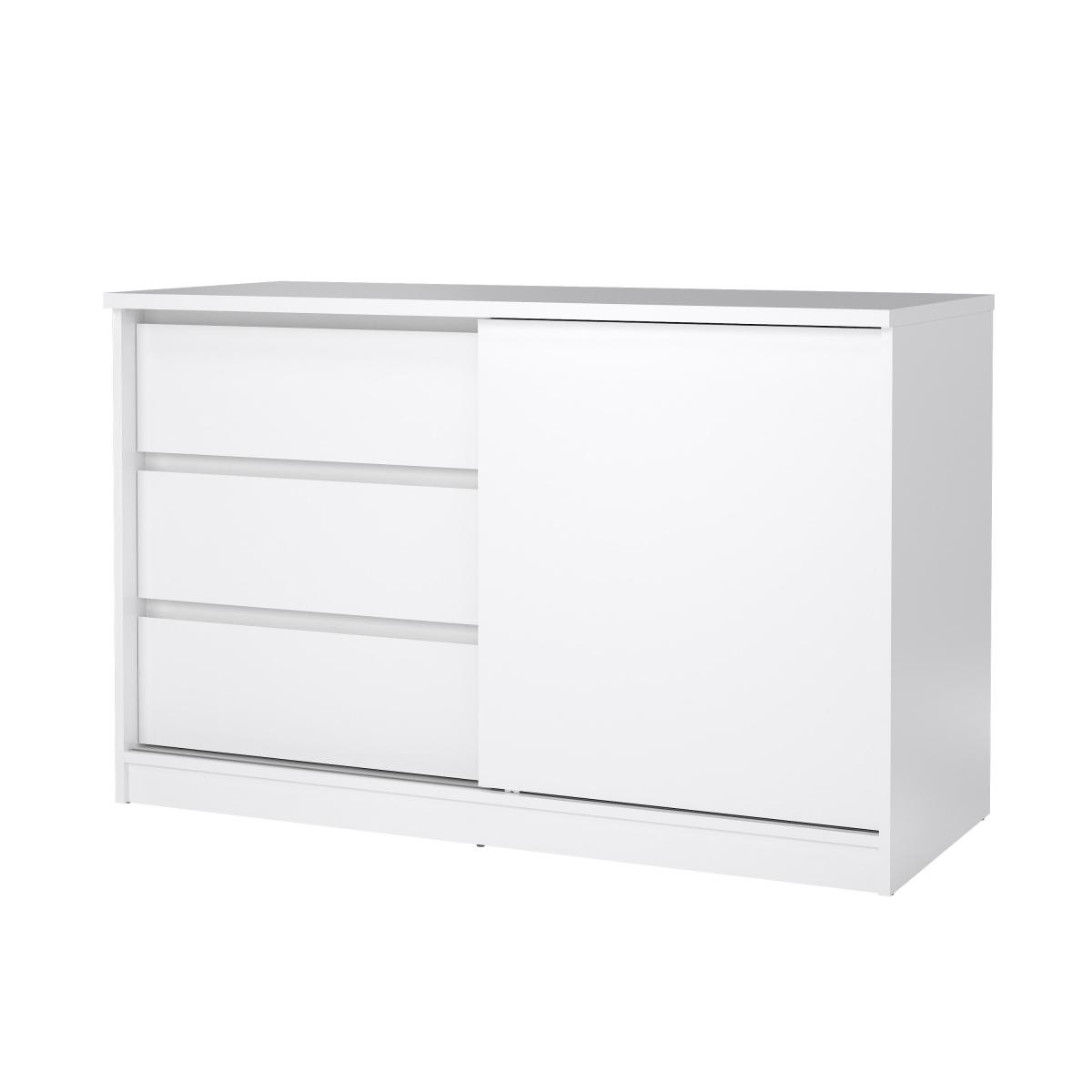 Levně Tvilum Komoda Simplicity 207 bílý lesk