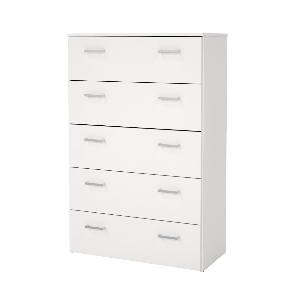 Levně Tvilum Komoda Sid 5S bílá