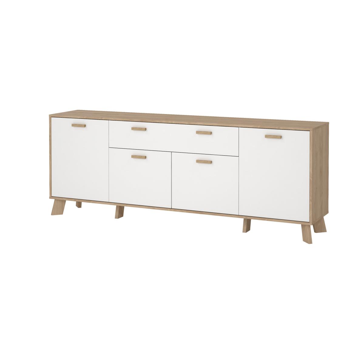 Levně Tvilum Komoda Iker 714 jackson hickory/bílá