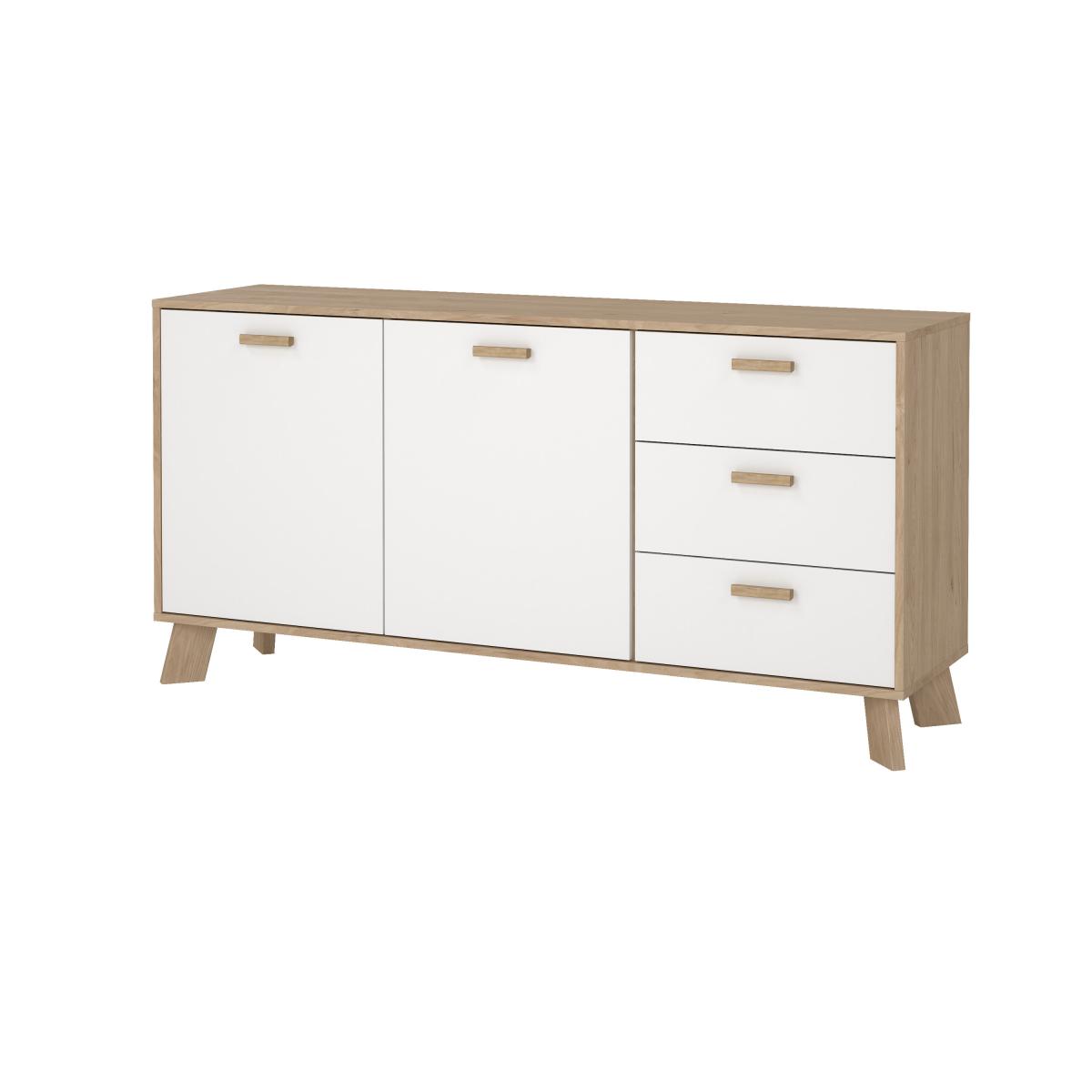 Levně Tvilum Komoda Iker 715 jackson hickory/bílá