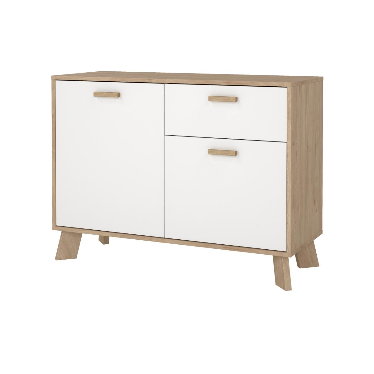 Levně Tvilum Komoda Iker 716 jackson hickory/bílá