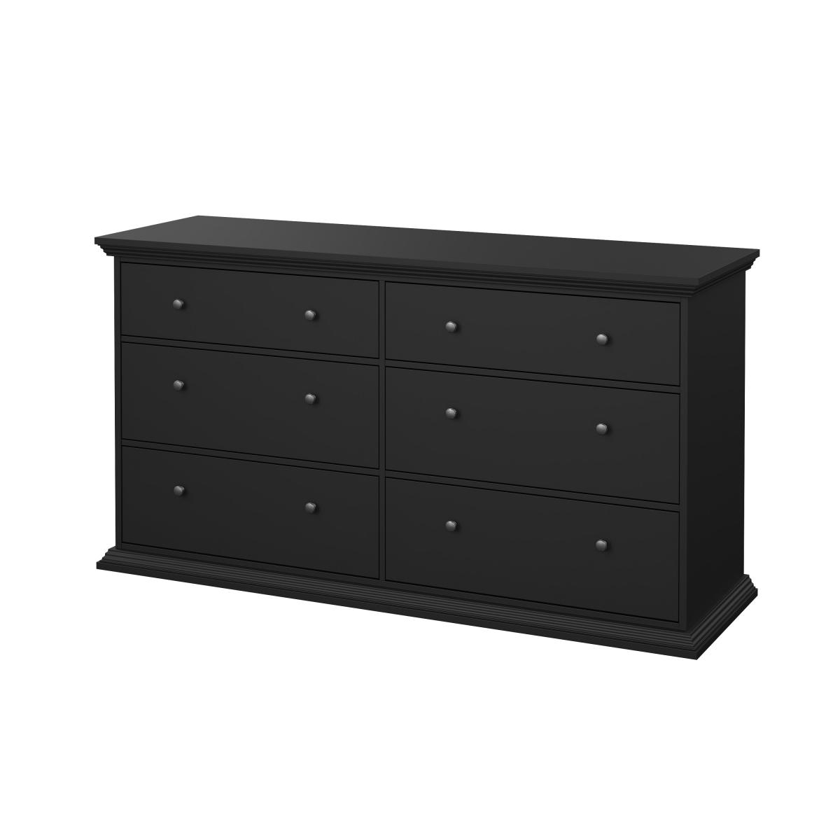 Levně Tvilum Komoda Norby 333 černý mat