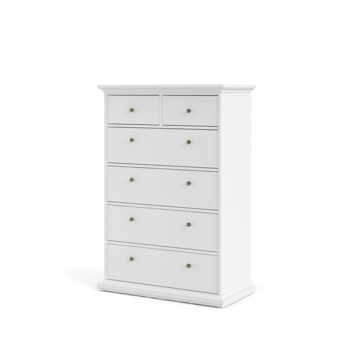 Levně Tvilum Komoda Provence 718 bílá