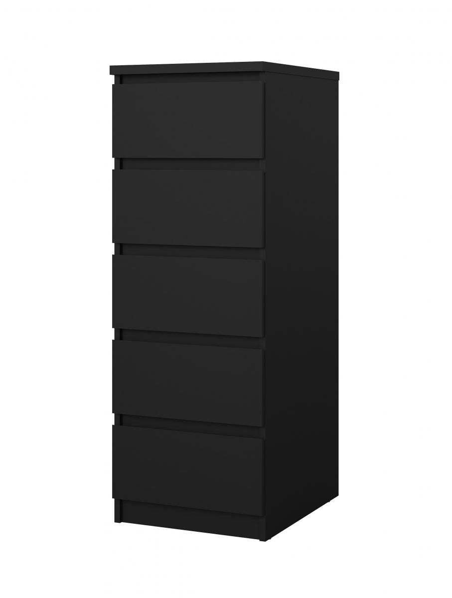 Levně Tvilum Komoda Simplicity 233 černý MAT