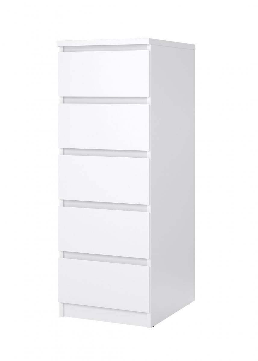 Levně Tvilum Komoda Simplicity 233 bílý lesk