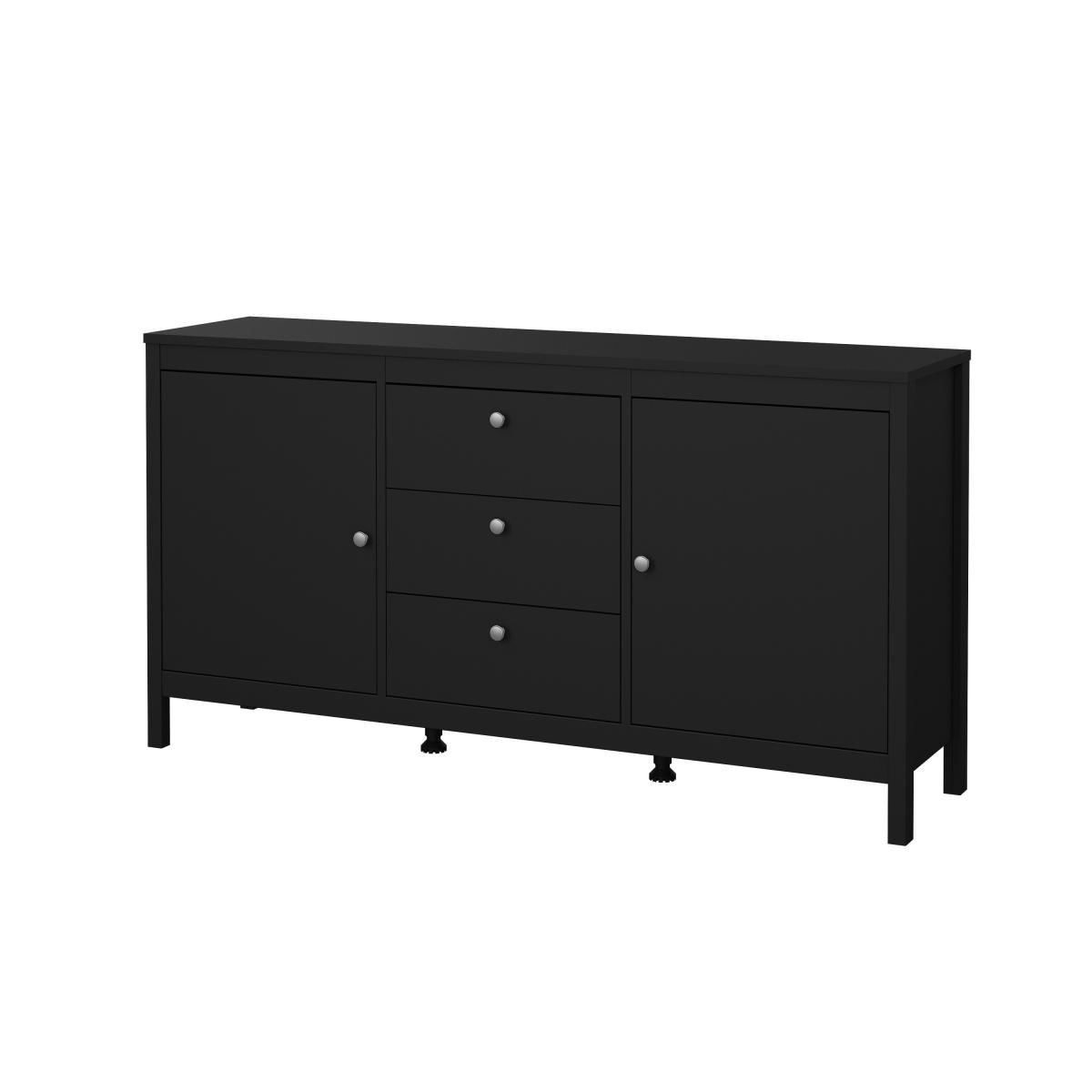 Levně Tvilum Komoda Real 2d3s černá