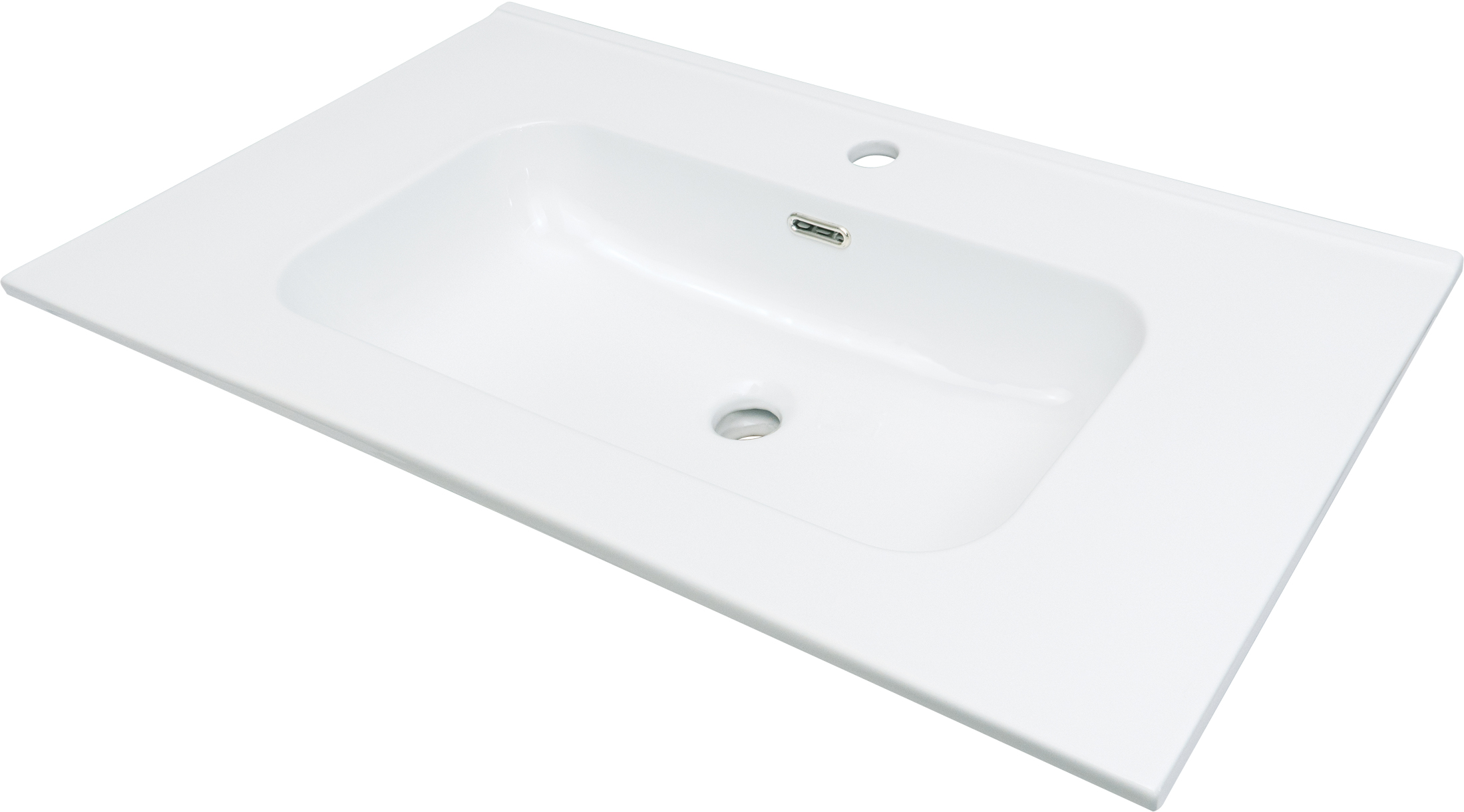 Levně Deante Zápustné keramické umyvadlo Tubo 80x46 cm - CTU 6U8W