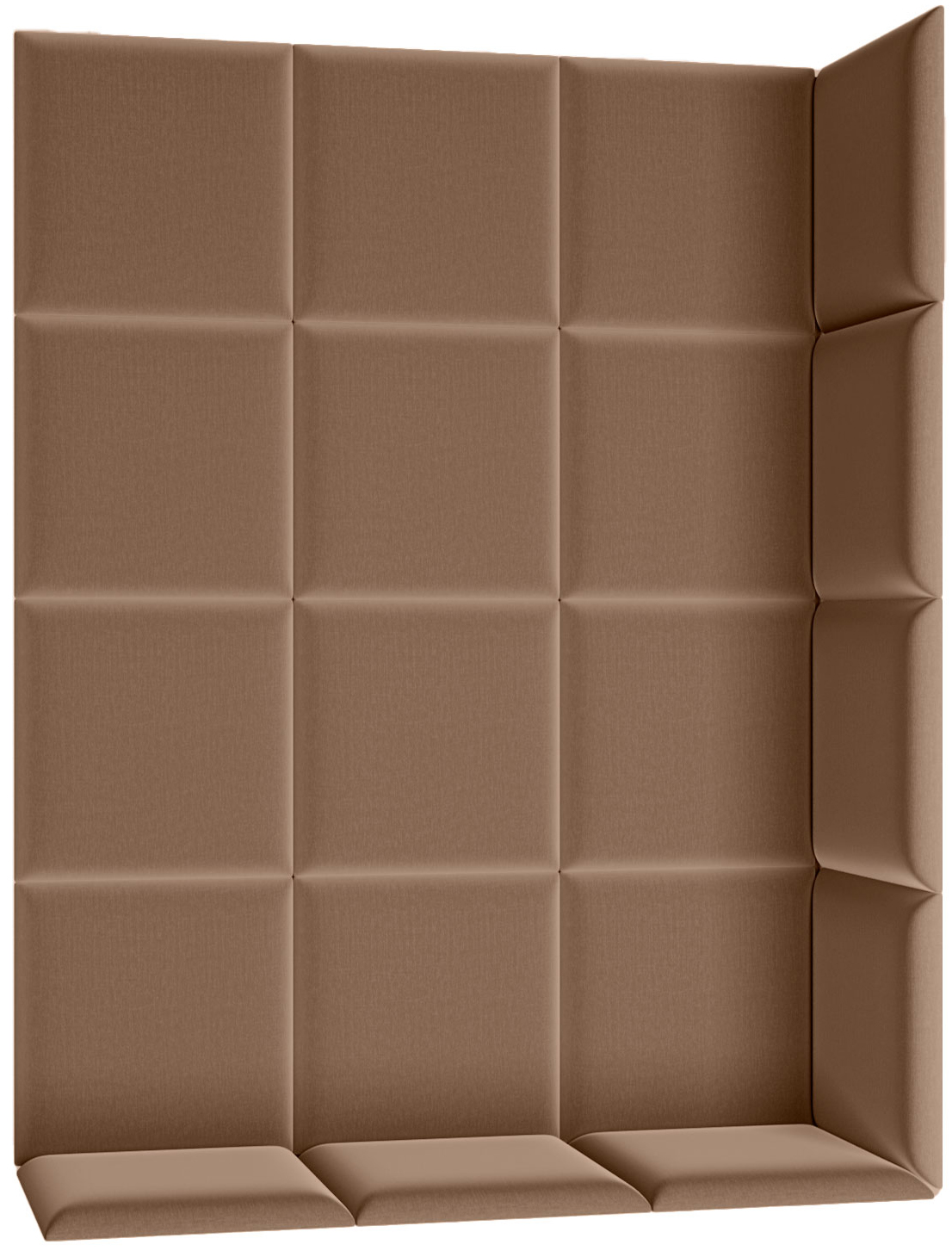 Eltap Čalouněný panel Quadratta 120x160 cm světle hnědý