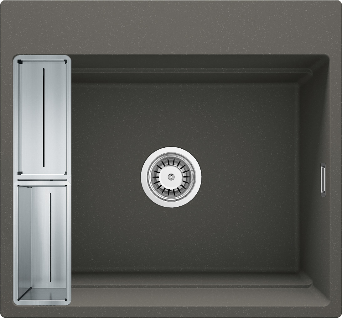 Levně Deante Dřez Magnetic granit - ZRM T10A, antracit metalic