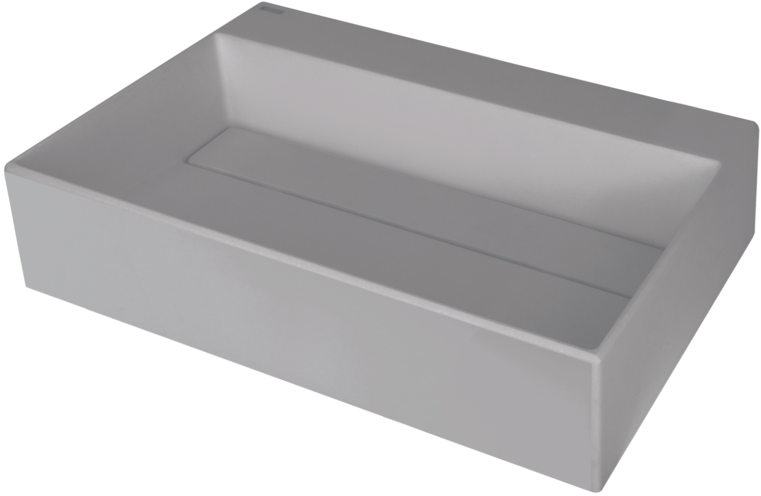 Levně Deante Umyvadlo na desku Correo 60x40 cm - CQR SU4M, granit, šedá metalic