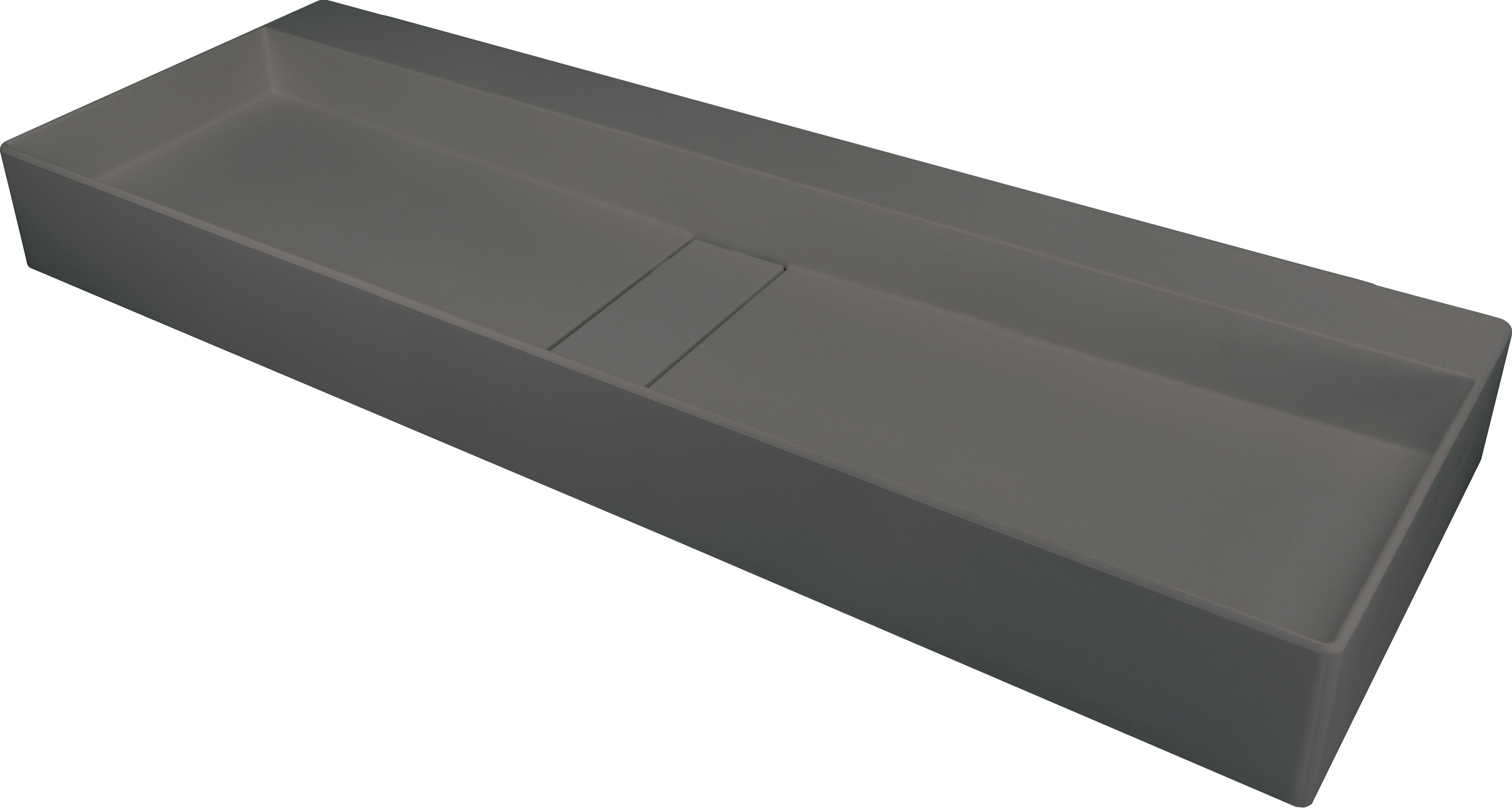 Levně Deante Umyvadlo na desku Blur 100x40 cm - CQB TU1S, granit, antracit metalic