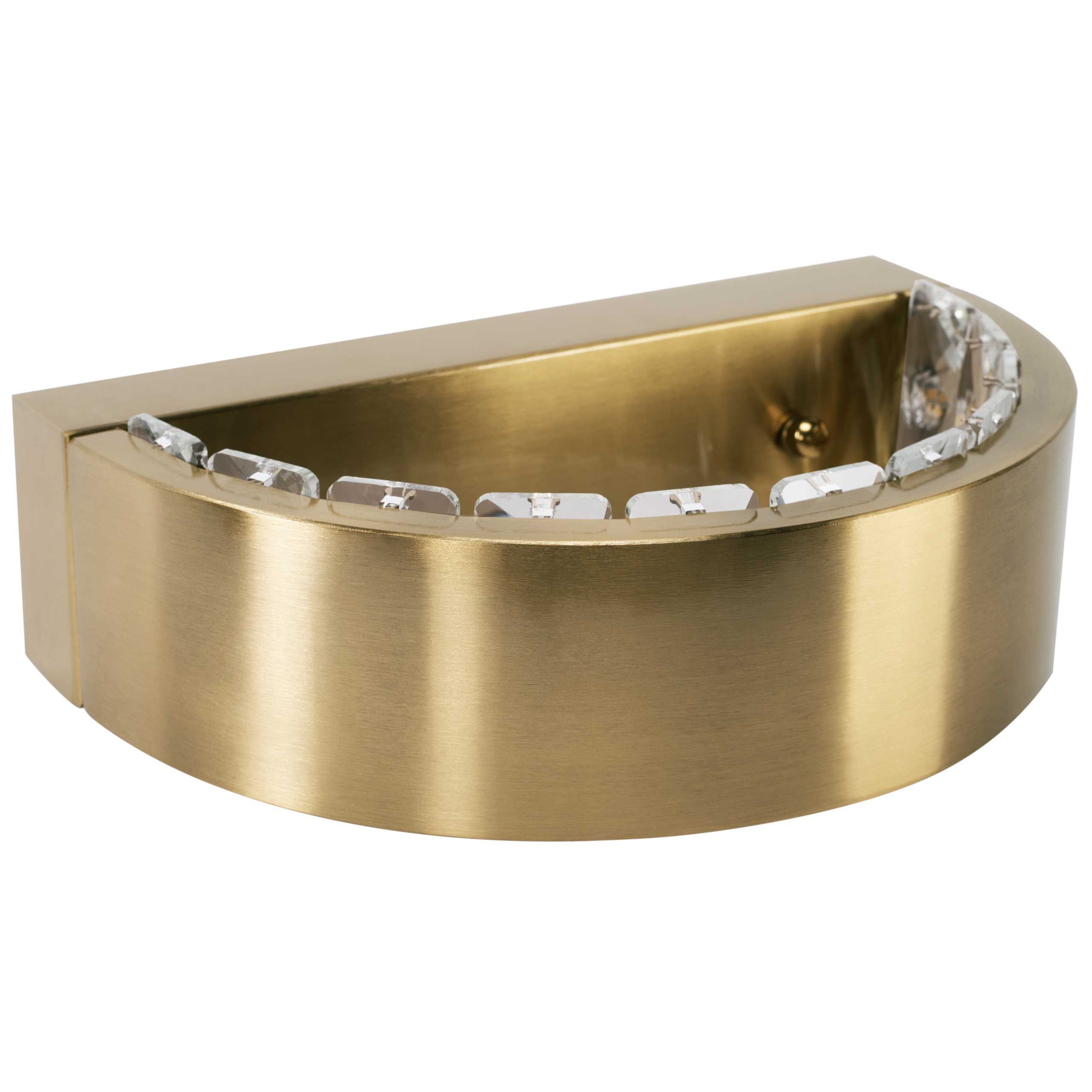 Toolight Designové nástěnné LED osvětlení Crystal APP1509-CP BRUSH GOLD