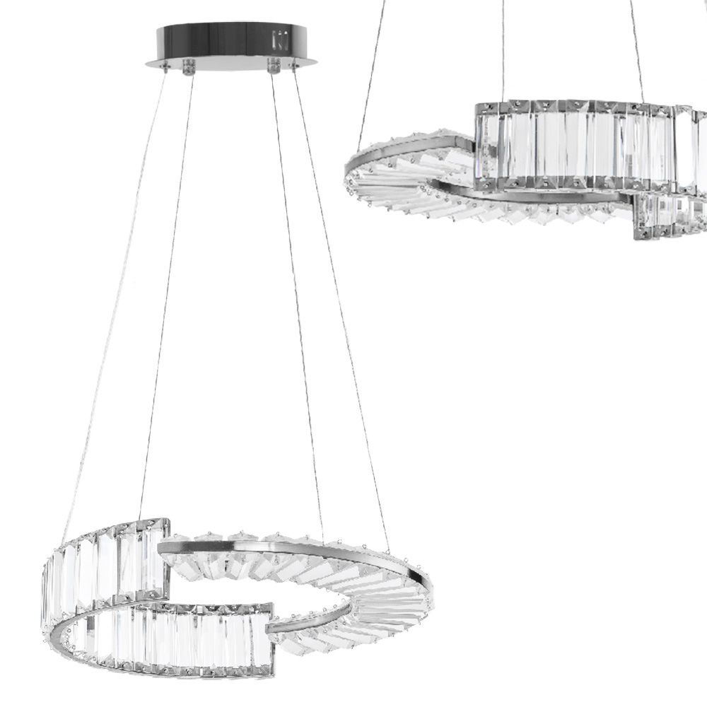 Toolight Designové LED osvětlení Crystal + dálkové ovládání APP1527-CP40 CHROME