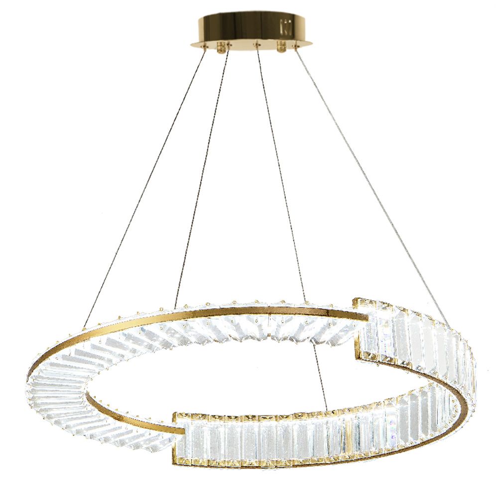 Levně Toolight Designové LED osvětlení Crystal APP1528-CP60 GOLD
