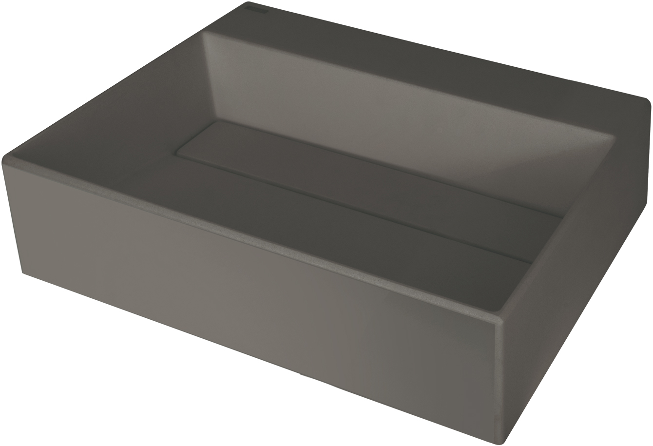 Levně Deante Umyvadlo na desku Correo 50x40 cm - CQR TU4M, granit, antracit metalic