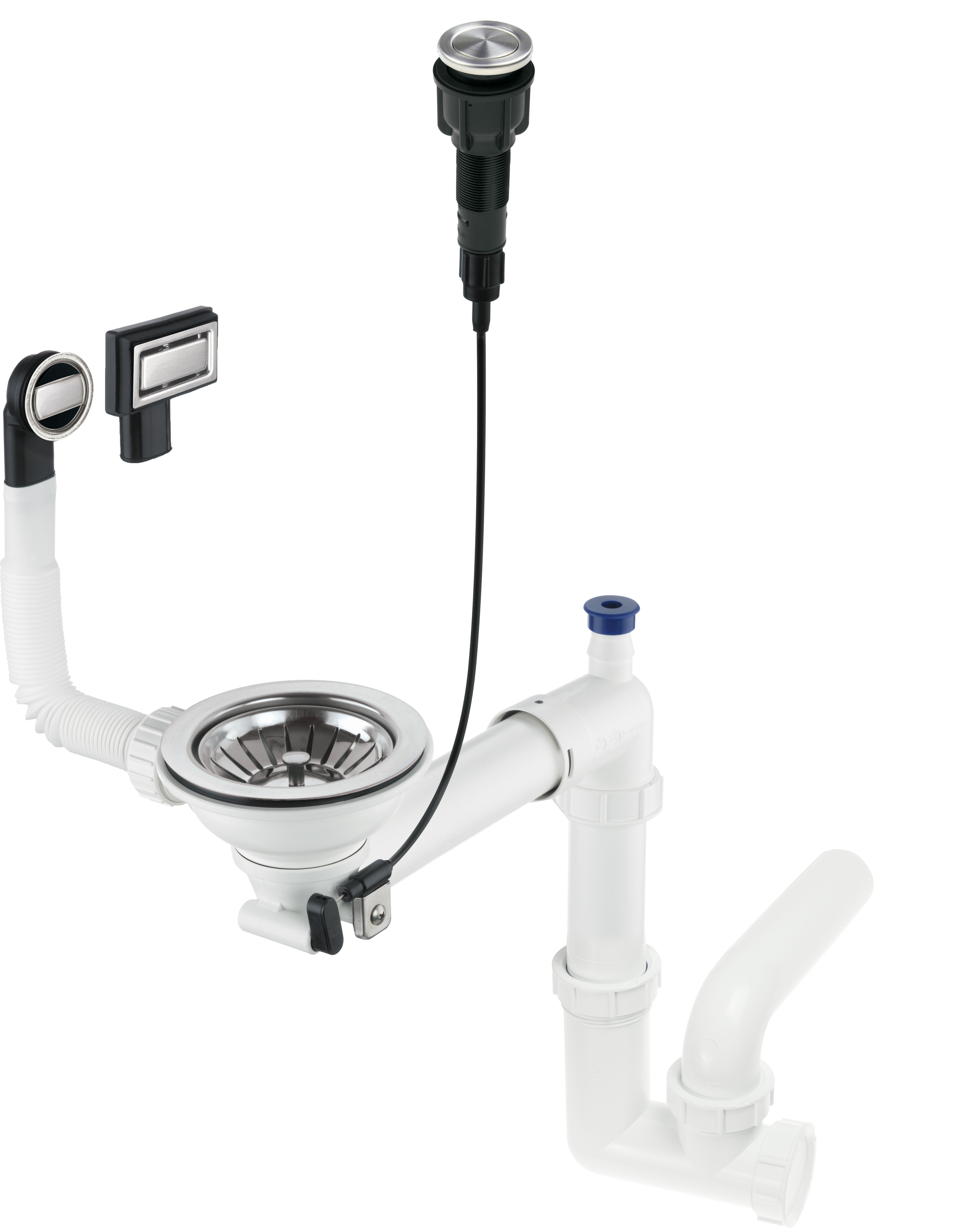 Levně Deante Sifon Space-Saver Click pro granitové dřezy s 1 komorou - ZXY 9982
