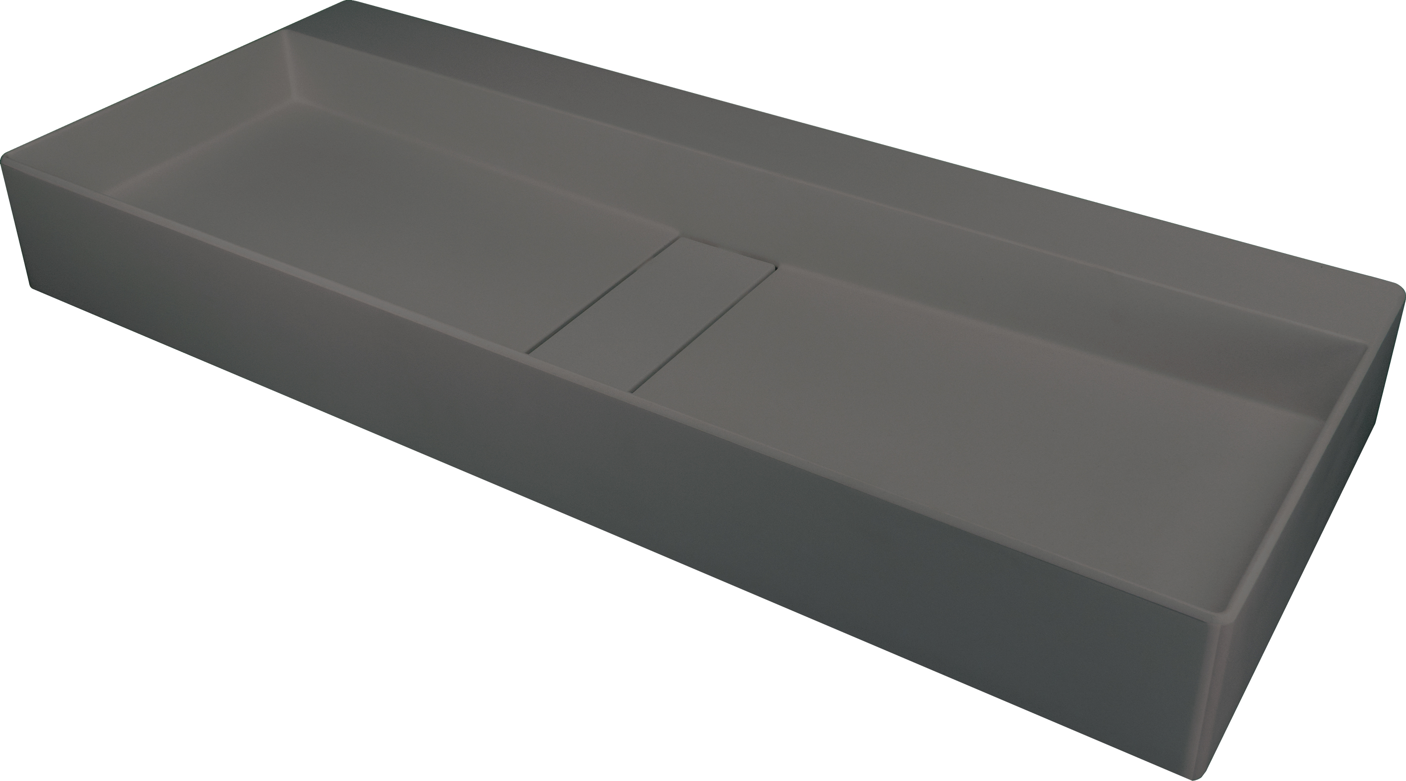 Levně Deante Umyvadlo na desku Blur 80x40 cm - CQB TU8S, granit, antracit metalic