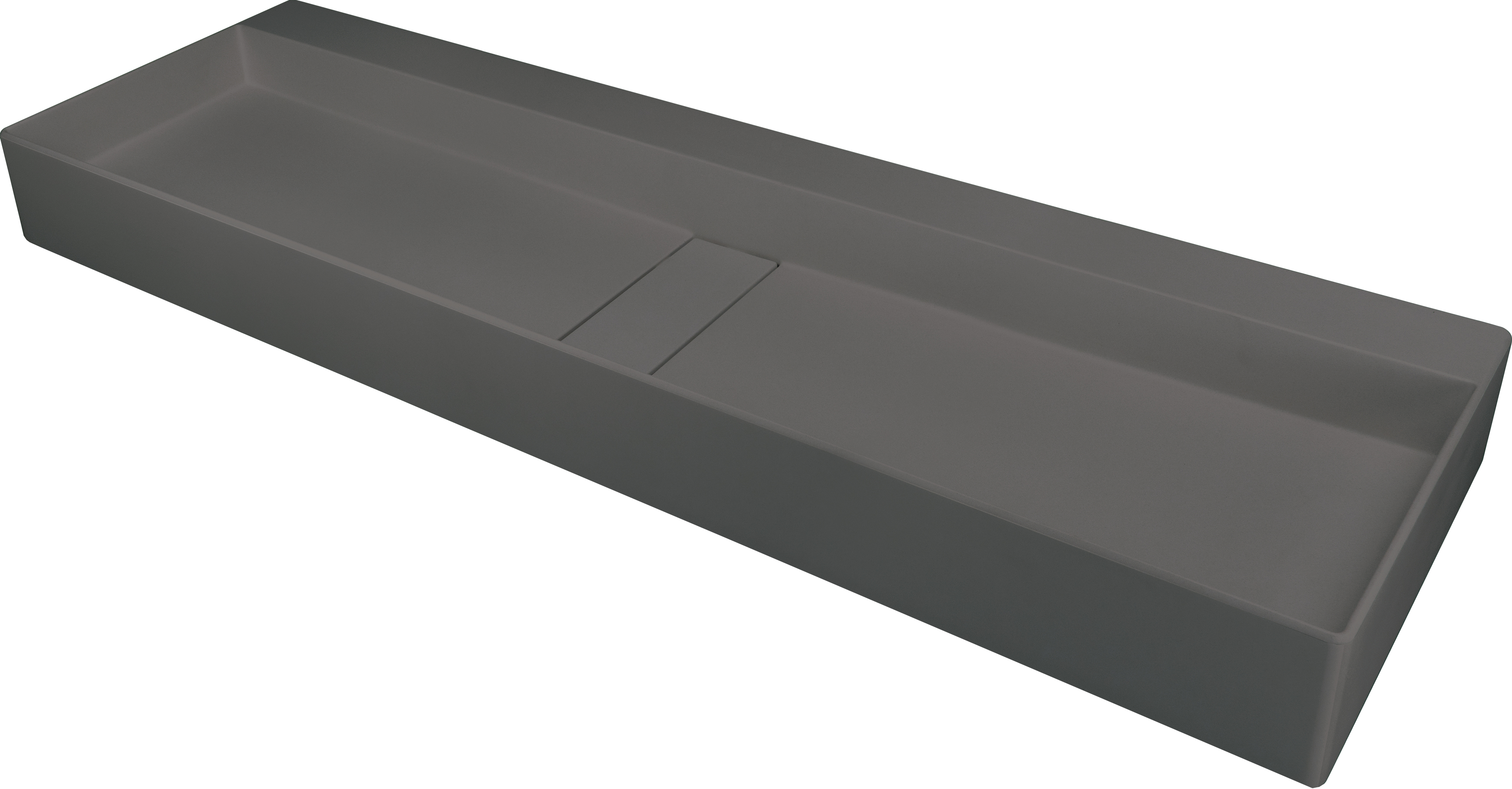 Levně Deante Umyvadlo na desku Blur 120x40 cm - CQB TU2S, granit, antracit metalic