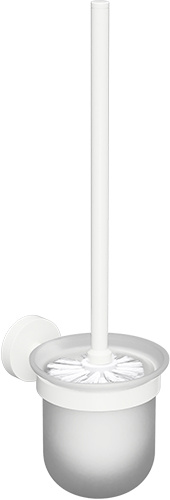 Levně Bemeta Design WHITE: WC štětka, na pověšení, sklo - 104113014