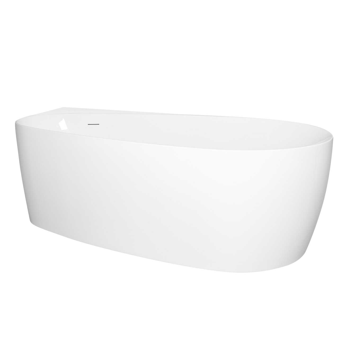 Levně Novoterm Volně stojící rohová vana NV-Lucy 170x80 bílá + odtokový komplet